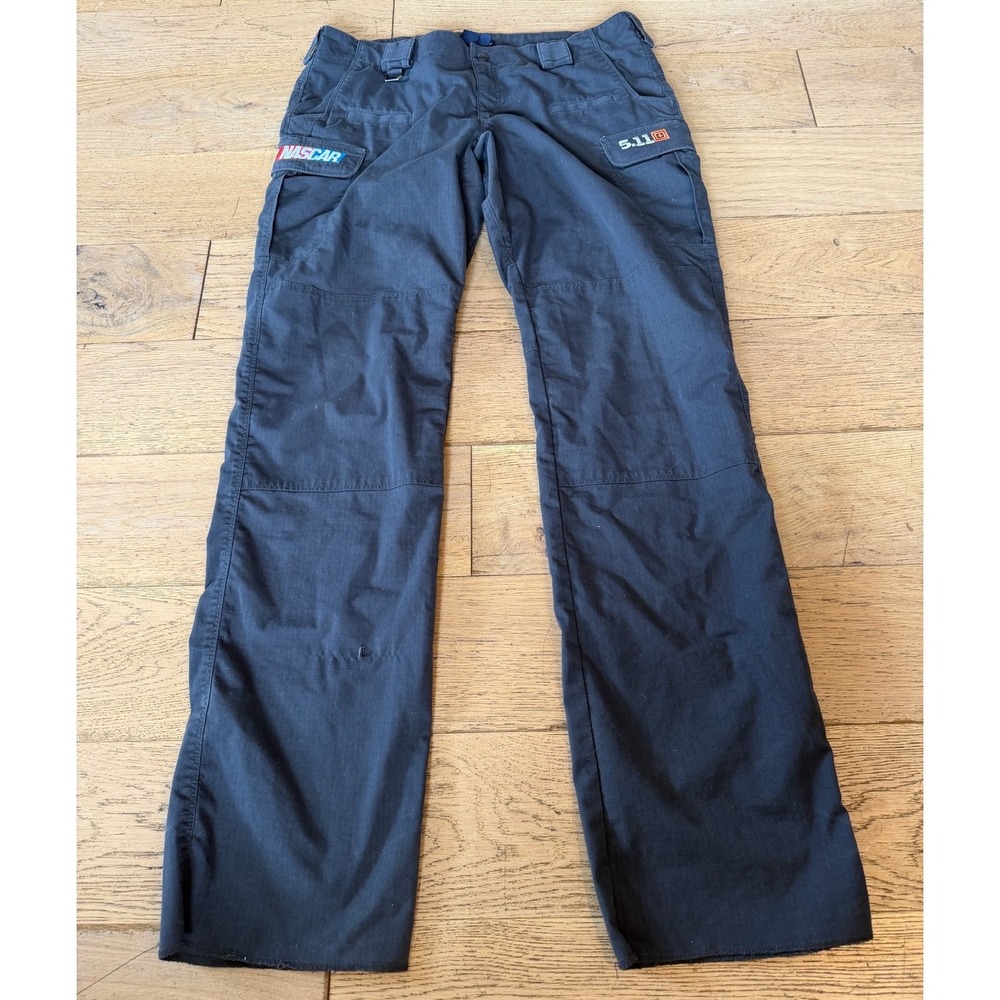 5.11 Tactical NASCAR Cargo Pants 16‎ Navy Blue Good Ripstop Workwear (1840)